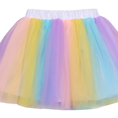 pastel rainbow tutu dress Pastel Rainbow Princess Tulle Tutu - Floral Bodice