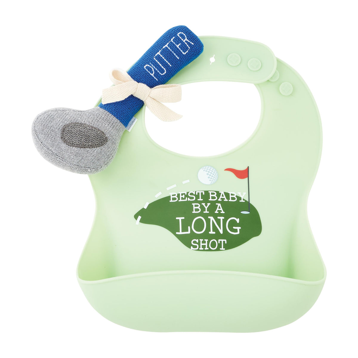 Mud Pie Golf Bib and Rattle Set