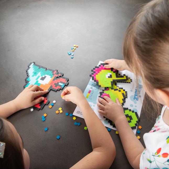 Fat Brain Toys Jixelz Animal Power - 1750 Pièces - Mosaïques Créatives Sans Colle Ni Repassage - Dès 6 Ans