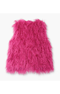 Hatley Pink Faux Fur Vest