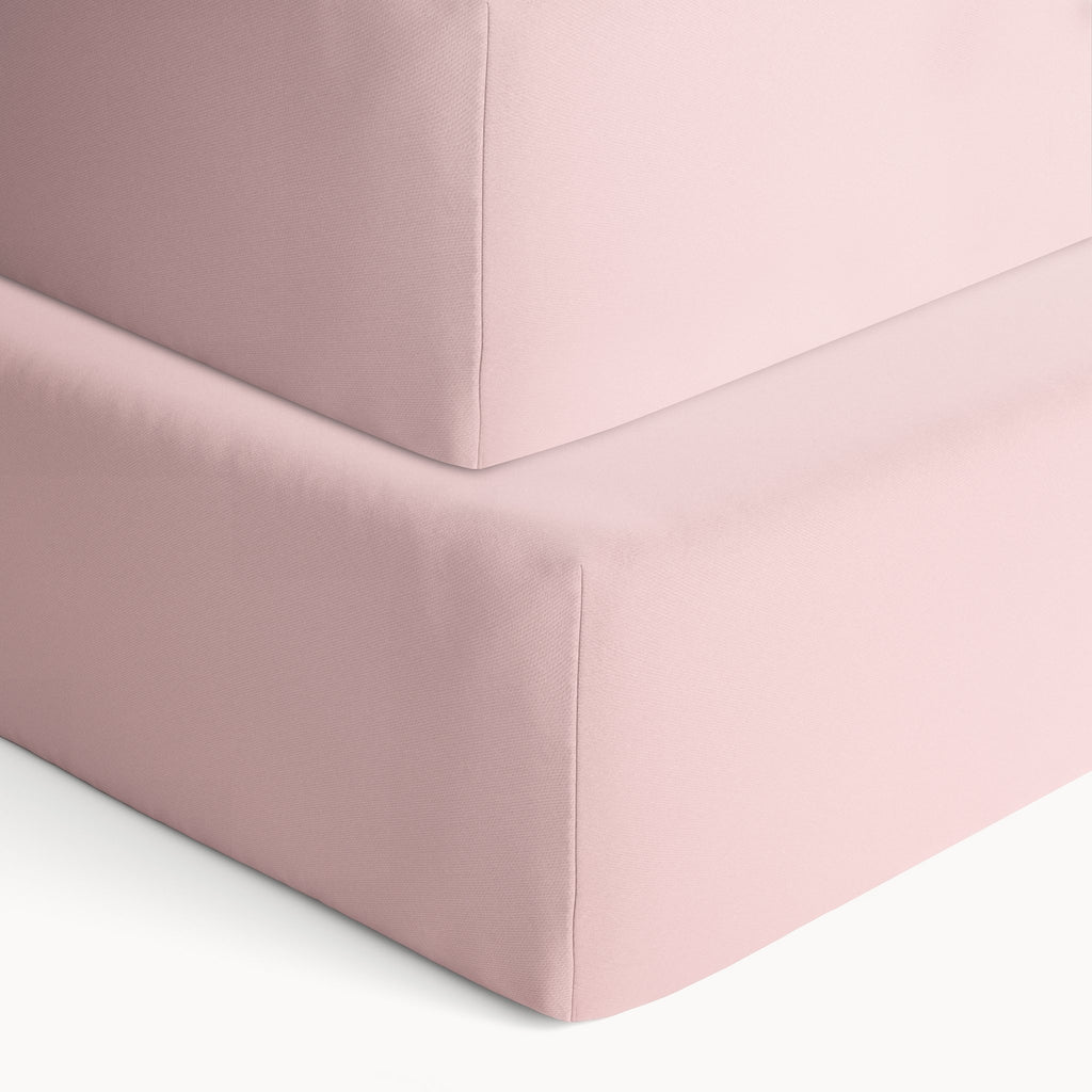 2 Pack Organic Cotton Crib Sheets - Pink