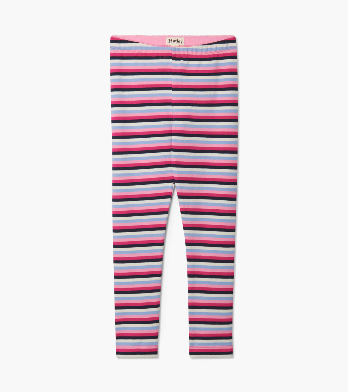Hatley Pink Denim Stripe Leggings