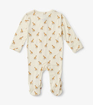 Hatley Little Girraffes Baby Footed Coverall