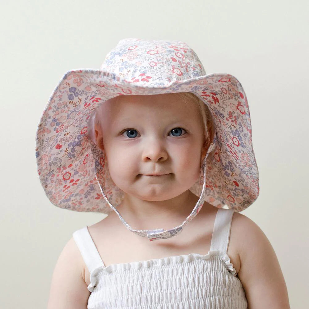Huggalug Flora and Vintage Flora Sunhat UPF 25+ for Babies & Toddlers