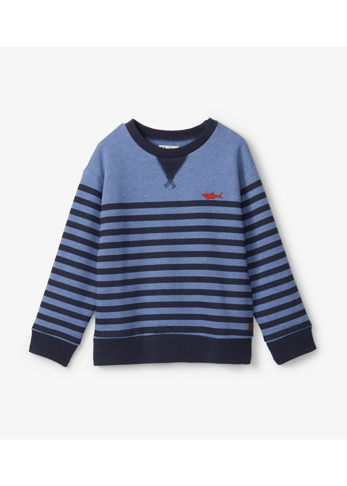 Hatley Printed Shark Stripes Pullover Sweatshirt and Toddler Hoddies