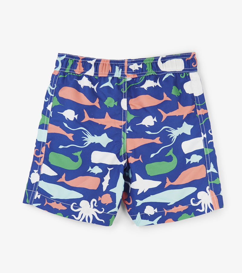 Hatley Sea Creatures Swim Trunks