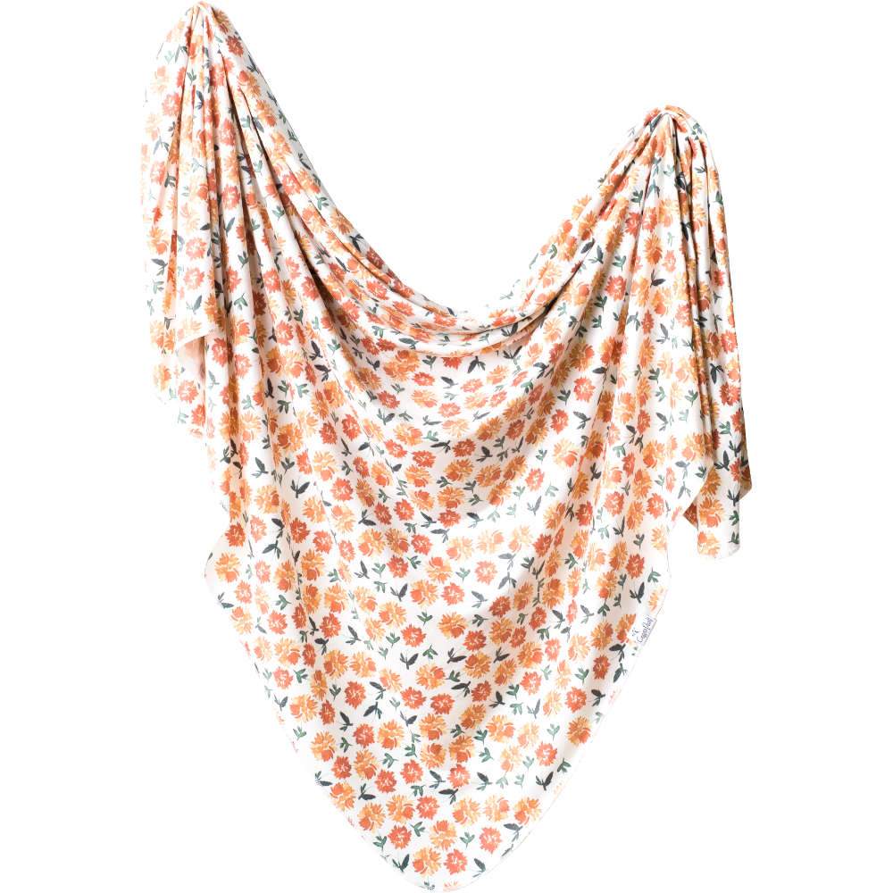 Copper Pearl Knit Swaddle Blanket - Hazel