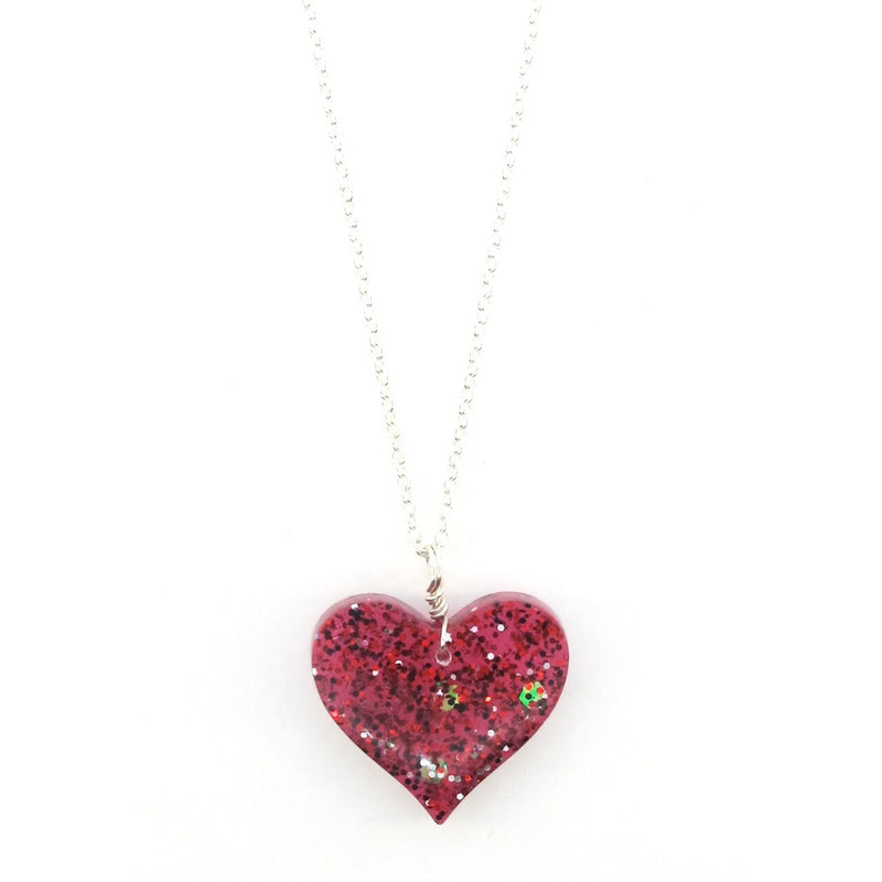 Sadie's Moon - Red Heart Silver Chain