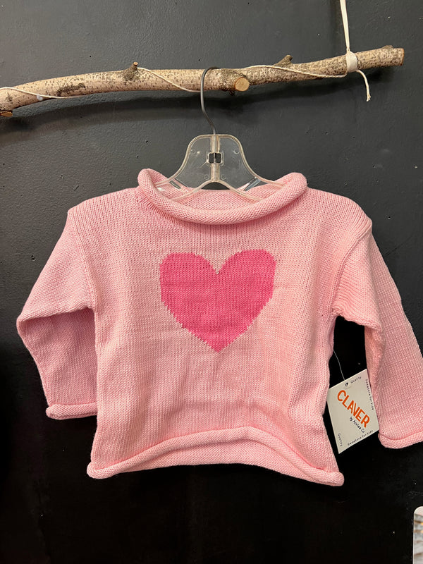 Claver - Heart Sweater