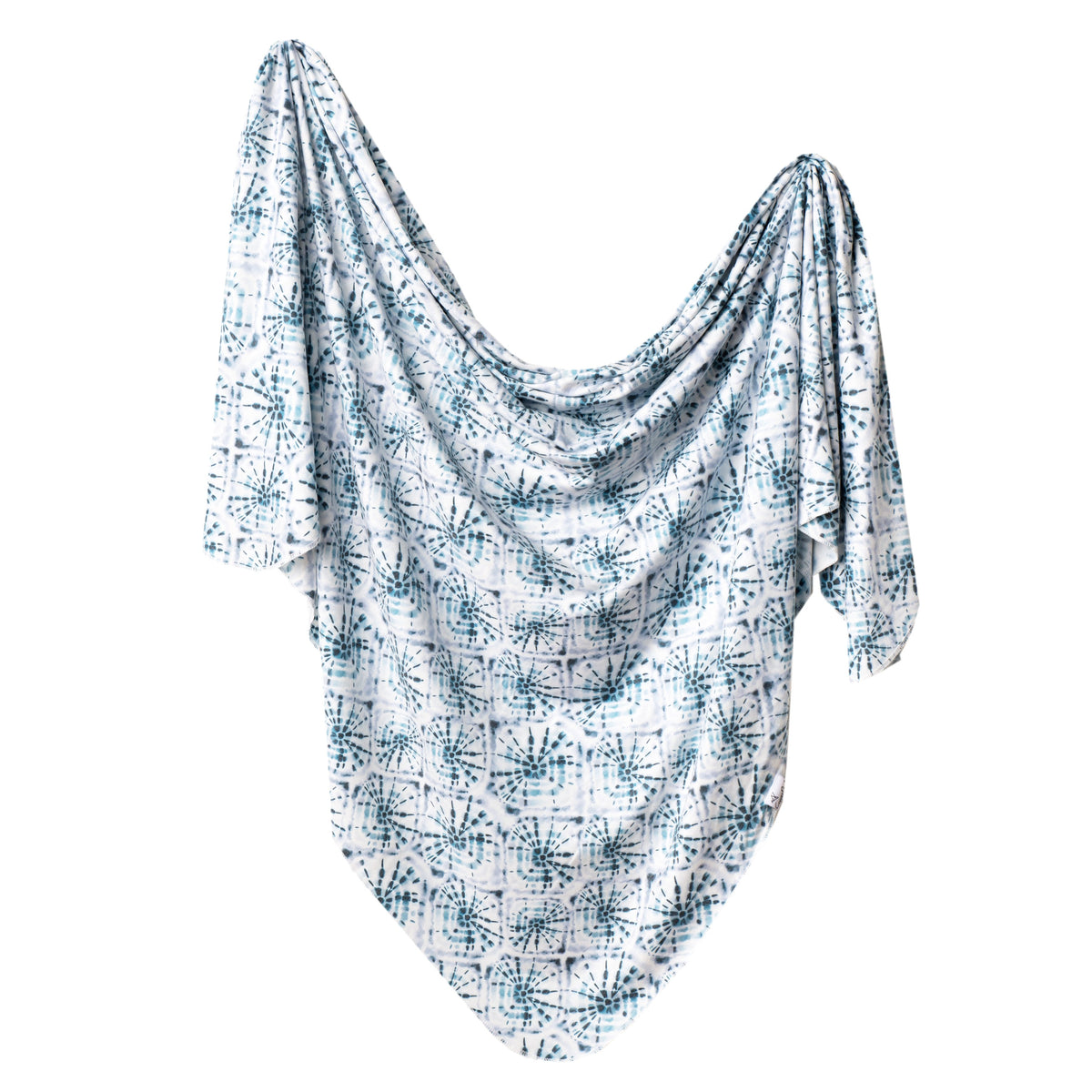 Copper Pearl Knit Swaddle Blanket - Indigo