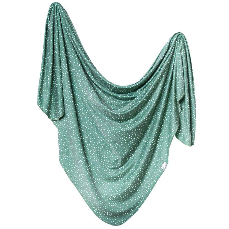 Copper Pearl Knit Swaddle Blanket - Juniper