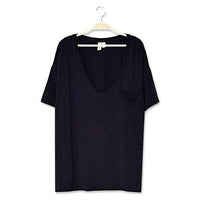 Kyte Baby Womens Relaxed Fit V-Neck - Midnight