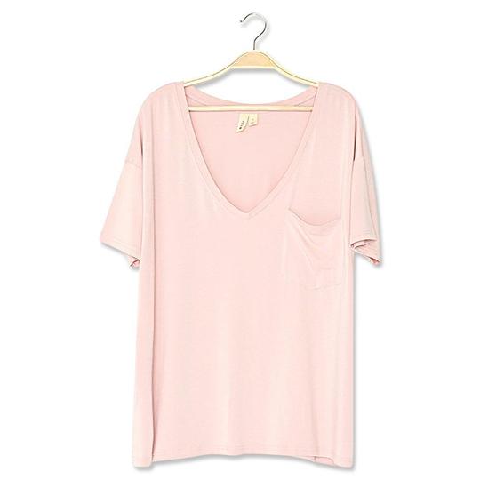 Kyte Baby Womens Relaxed Fit V-Neck Blush – Baby Go Round,