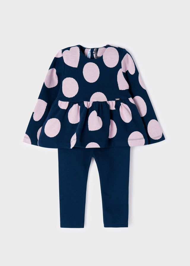 Mayoral Leggings with Dots Set Baby Girl