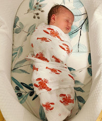 Little Hometown Heads and Tails Baby Muslin Swaddle Receiving Blanket