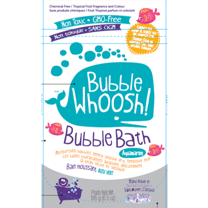 Bubble Whoosh- Non-Toxic Bubble Bath- Aquamarine
