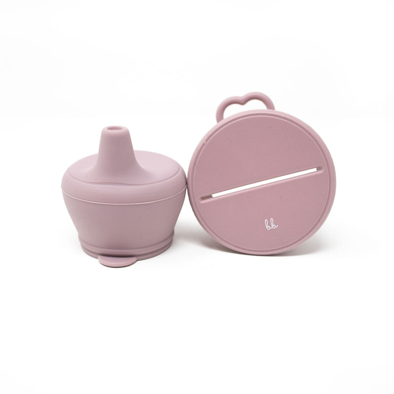 Baby Bar & Co Silicone Snack & Sippy Lid - Mauve