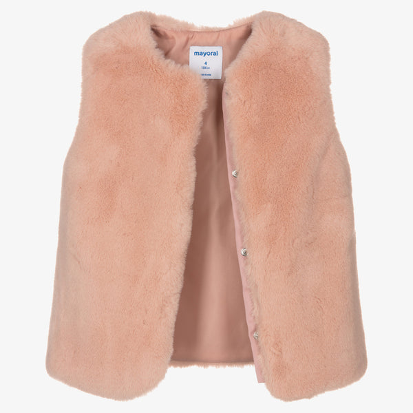 Mayoral Fur Vest with Belt