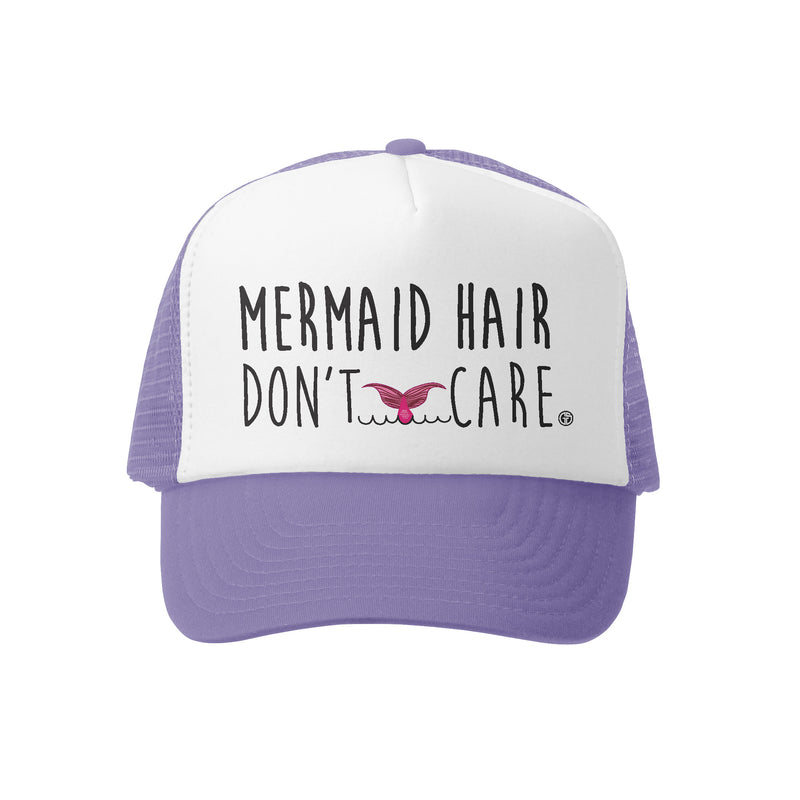 Grom Squad Trucker Hat - Mermaid Hair Don't Care (lavender/white)