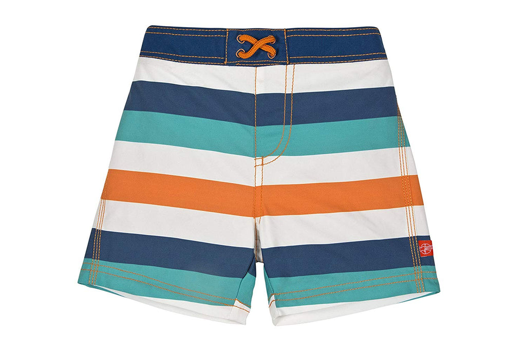 Lassig Board Shorts and Rash Guard Set - Multi Stripes