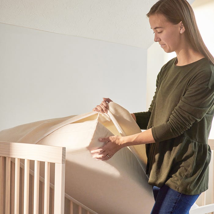 Naturepedic Organic Cotton Breathable Crib Mattress Cover – Baby Go ...