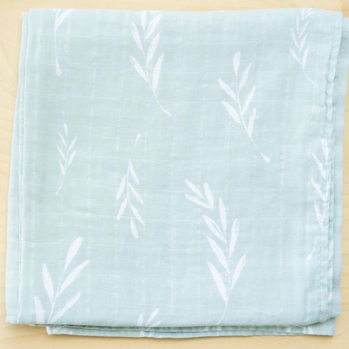 Saranoni Muslin 2-Pack Muslin Swaddles - Olive Branch