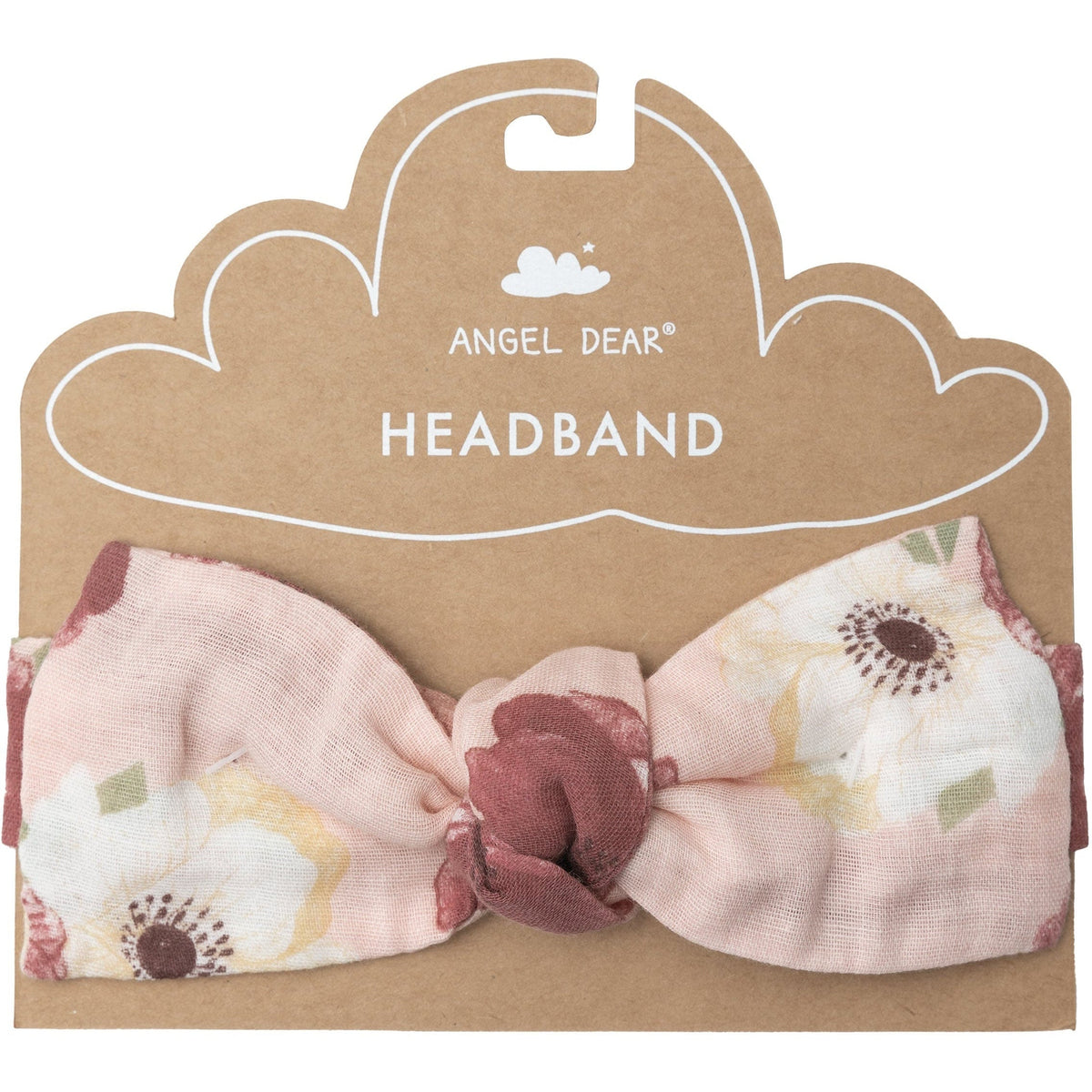 Angel Dear Organic Cotton Headband | Bordeaux Floral