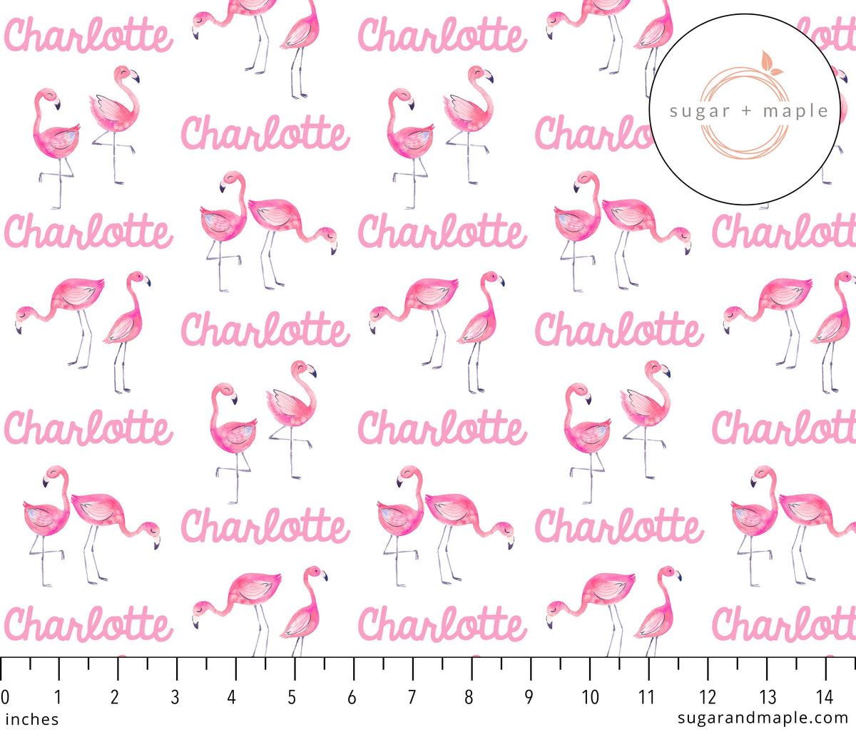 Sugar + Maple Large Stretchy Blanket - Flamingo
