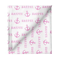 Sugar + Maple Small Stretchy Blanket - Anchor Pink