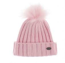 Calikids Knit Single Fur Pom Hat - Pink