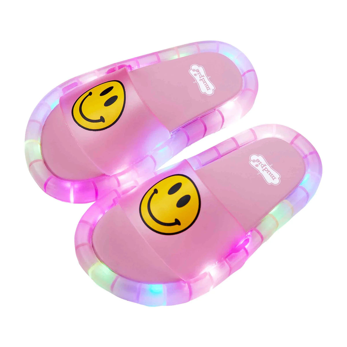 Mud Pie Toddler Light-Up Smiley Sandals - Pink