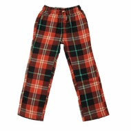 Wes & Willy Plaid Pant - Bullseye Red