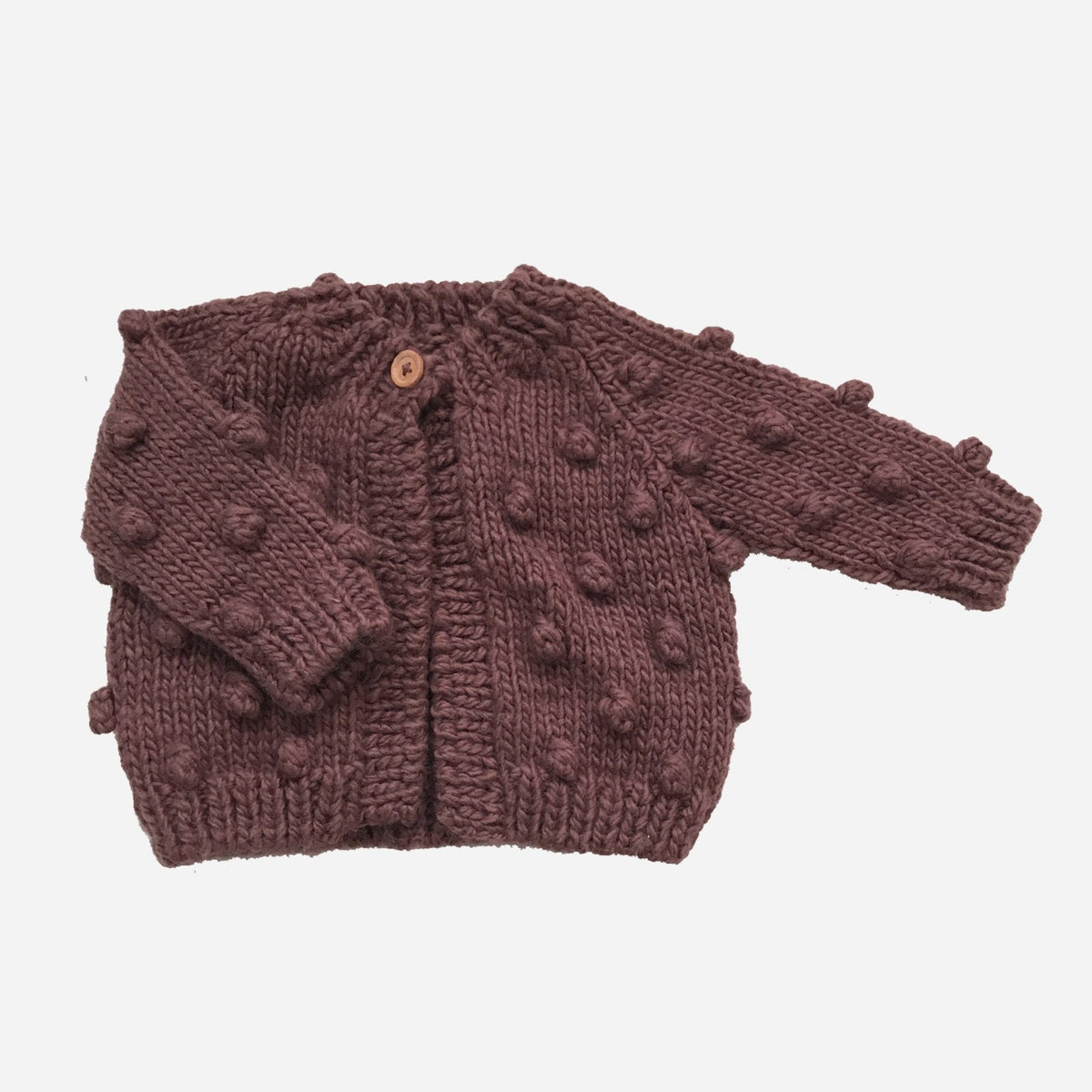 The Blueberry Hill Popcorn Cardigan | Mauve