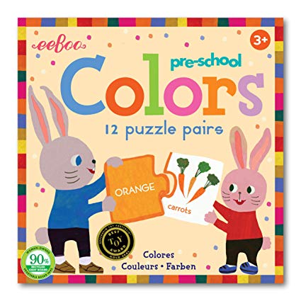 eeBoo Pre-School Colors Puzzle Pairs