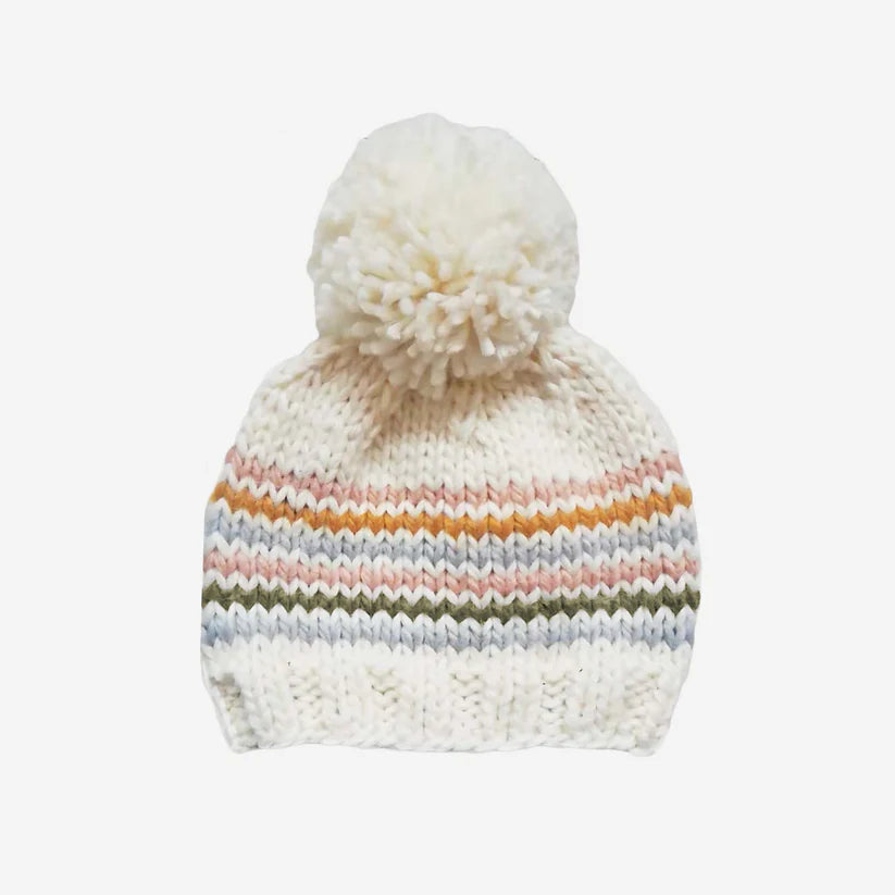 The Blueberry Hill Rainbow Stripe Hat, Pastel