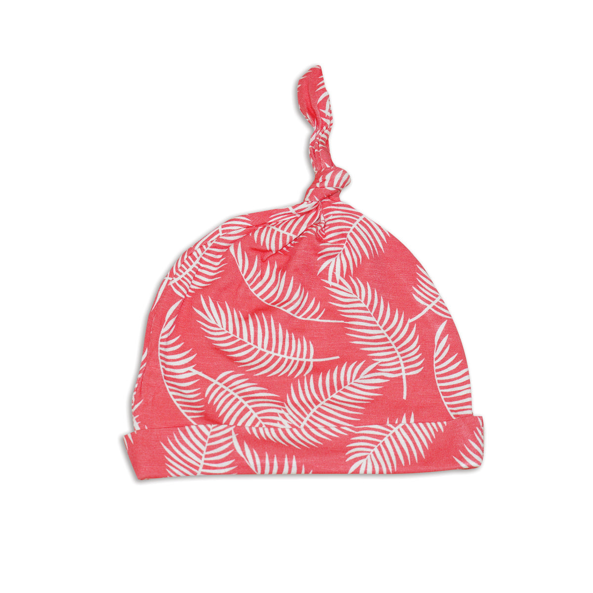 Silkberry Baby Knot Hat - Breezy Leave Print