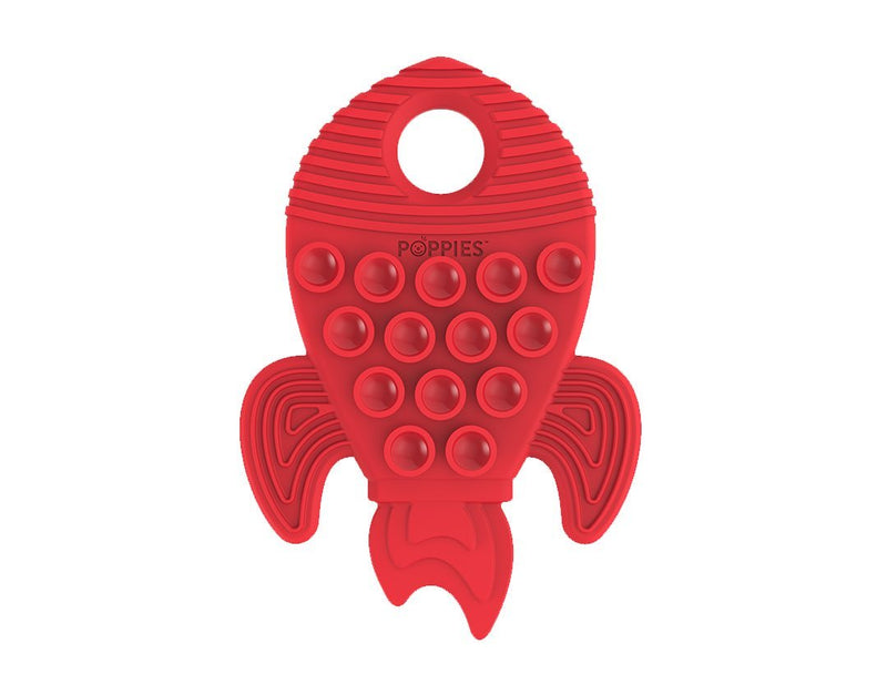 Poppies Teether - Red the Rocket
