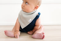 Copper Pearl Baby Bandana Bibs - Stone