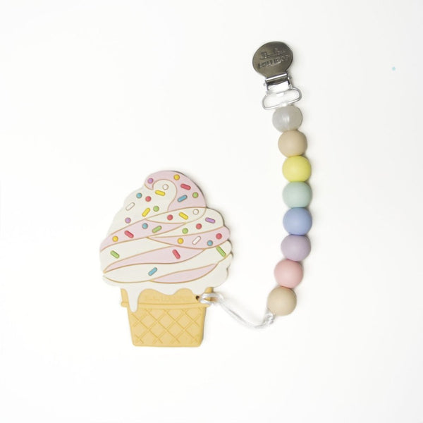 Loulou Lollipop Ice Cream Teether with Holder Set