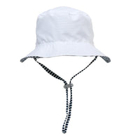Snapper Rock Navy/White Stripe Reversible Bucket Hat