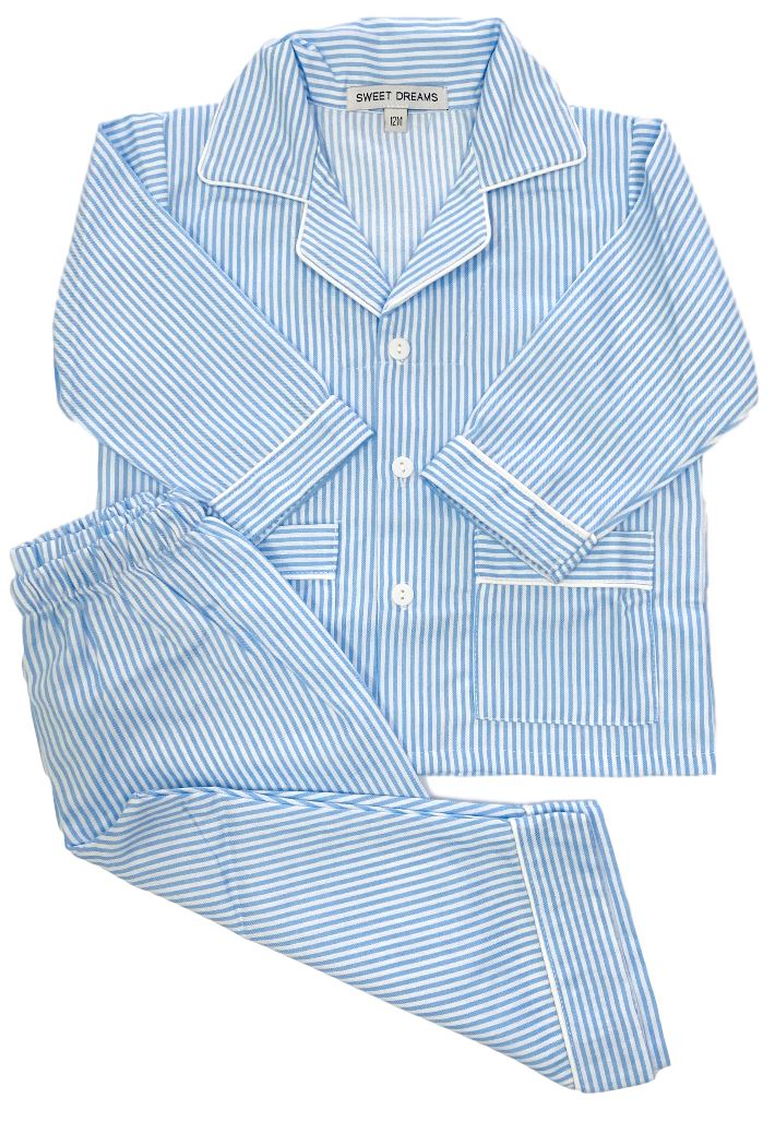 Sweet Dreams Blue Stripe Long PJs