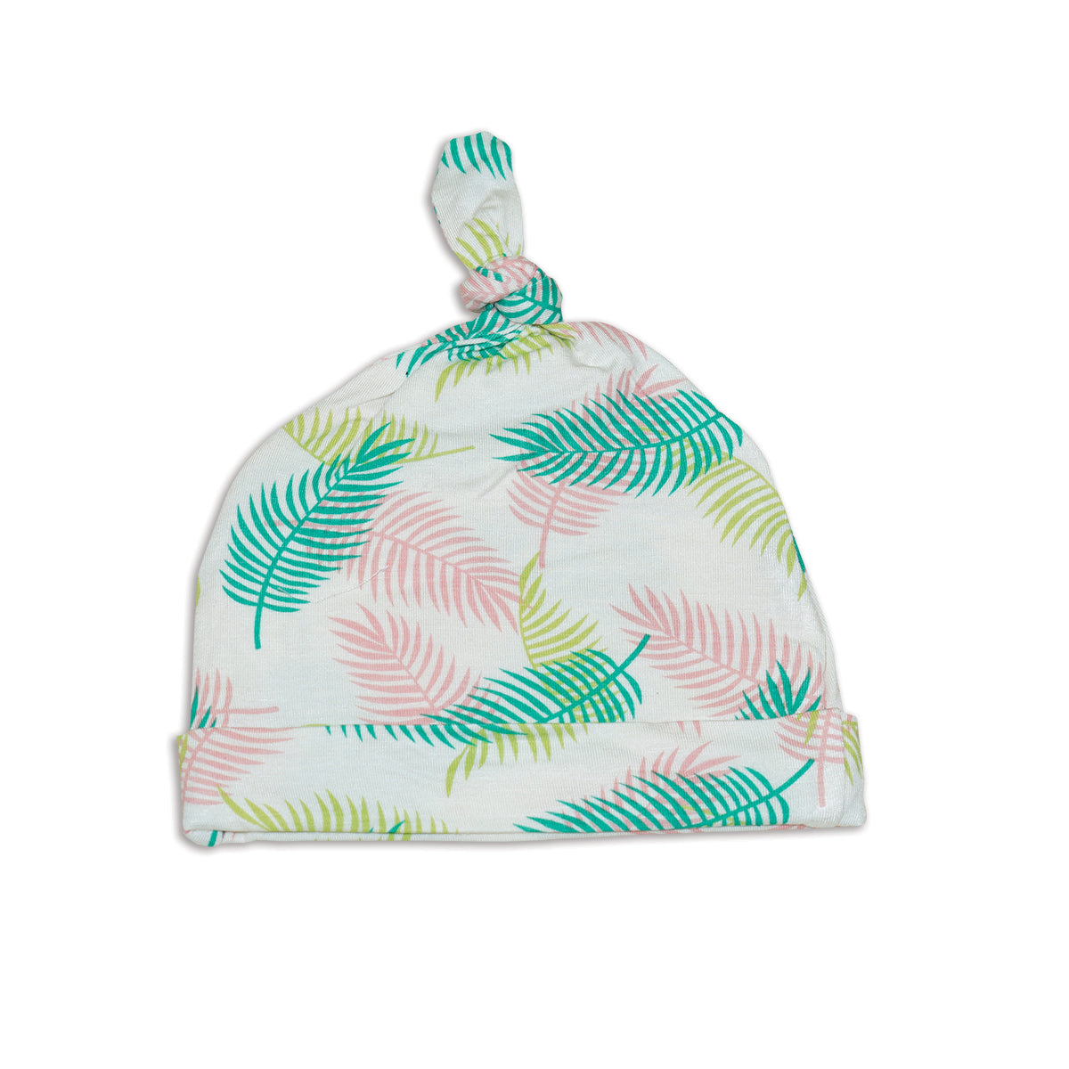Silkberry Baby Knot Hat - Tropical Palm Print