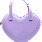 Carrying Kind Lavender Heart Purse with with Charm