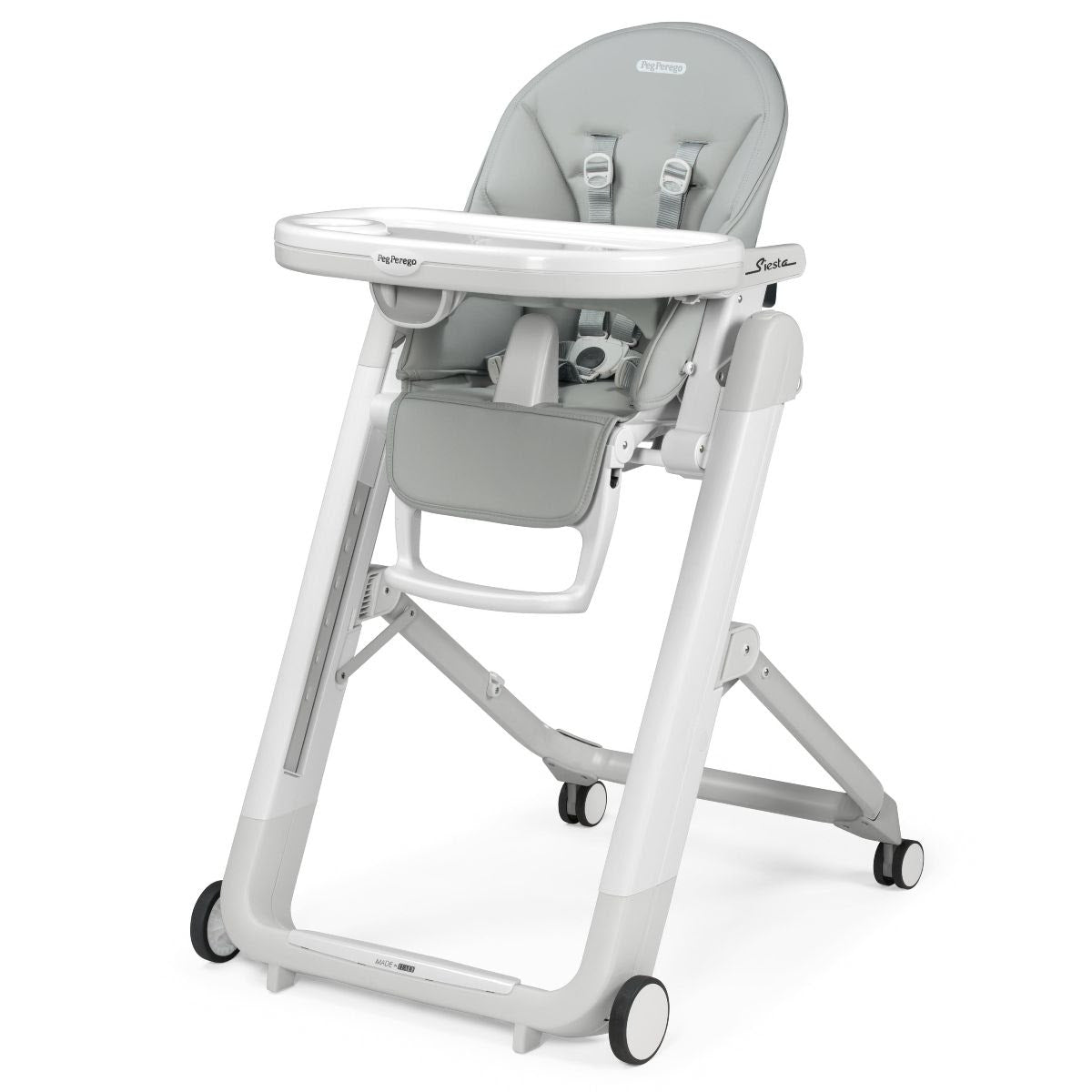 Peg Perego Siesta High Chair Pure Grey Baby Go Round Inc