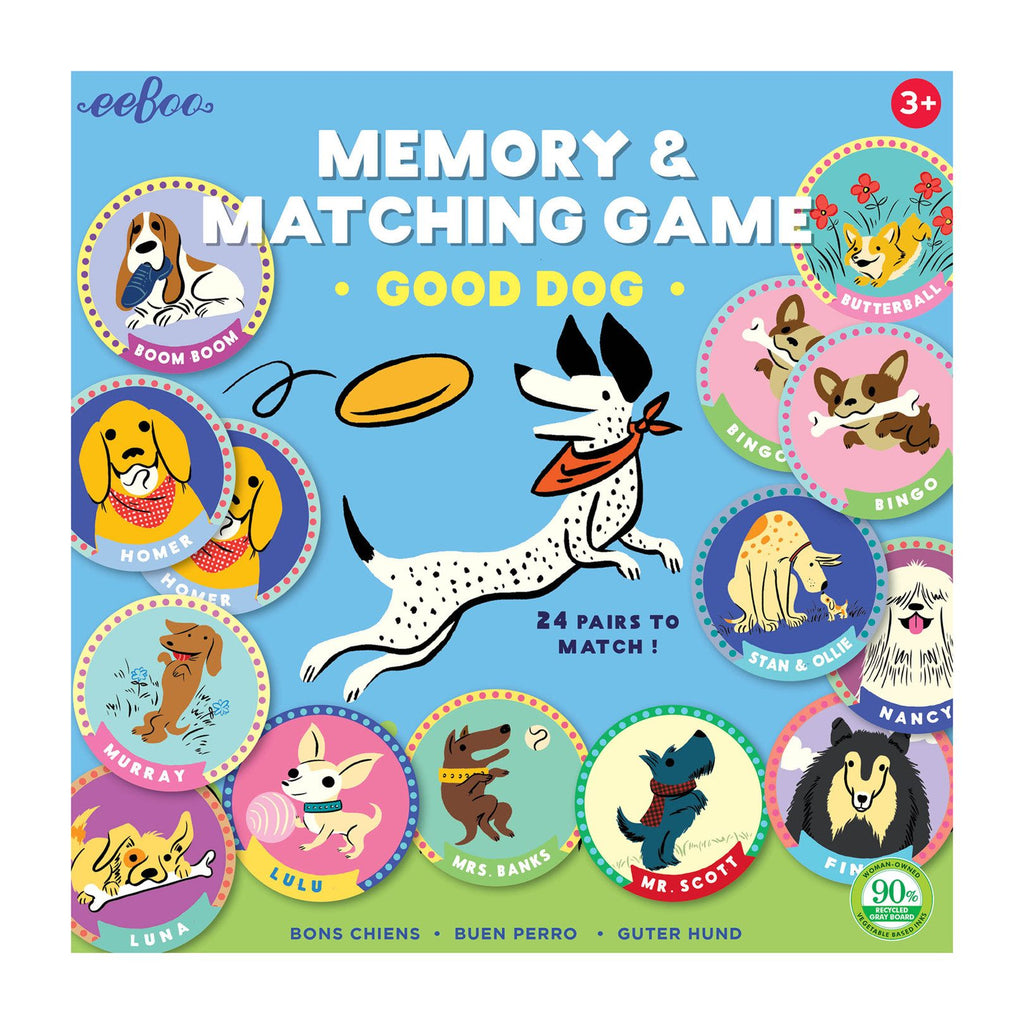 eeBoo Memory & Matching Game - Good Dog