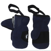 Calikids Unisex Fleece Elastic Wrist Strap Mittens - Size XS (9-18months)