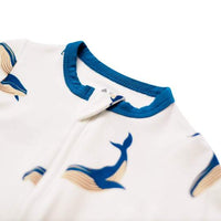 Kyte Baby Printed Zippered Footie - Whale